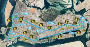 ADNOC Abu Dhabi Marathon — course map